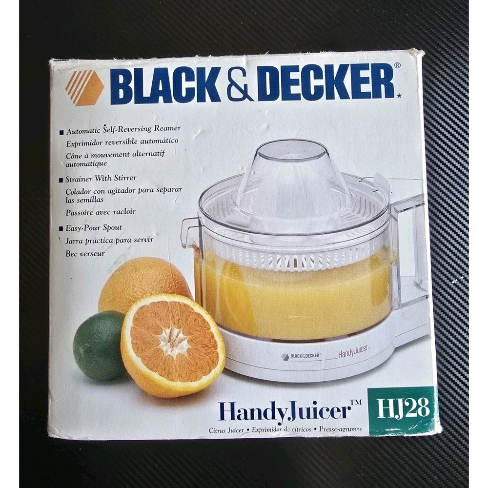 Black & Decker Handy Juicer HJ28 Electric Citrus Juicer 28 oz New Open Box